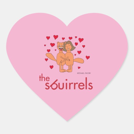 The Sbuirrels Ed and Mary Valentine ハートシール (正面)