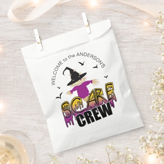 The Scare Crew Welcome Purple ID1002 フェイバーバッグ (クリップ留めされた状態)