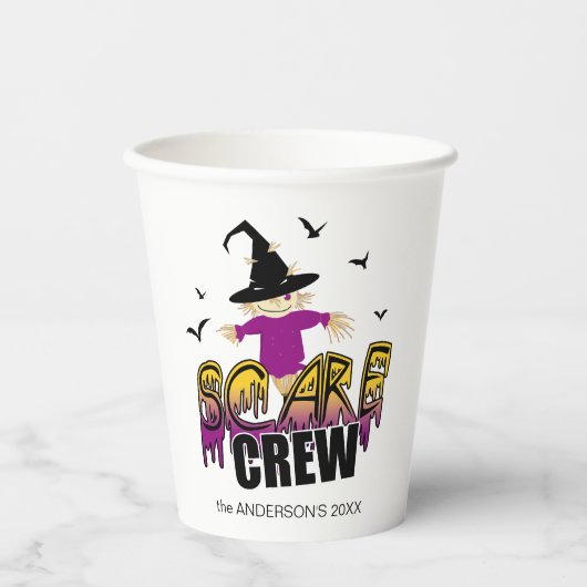 The Scare Crew Welcome Purple ID1002 紙コップ (正面)