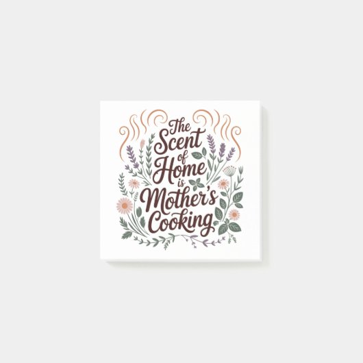 The Scent Of Home Is Mother's Cooking ポストイット (正面)