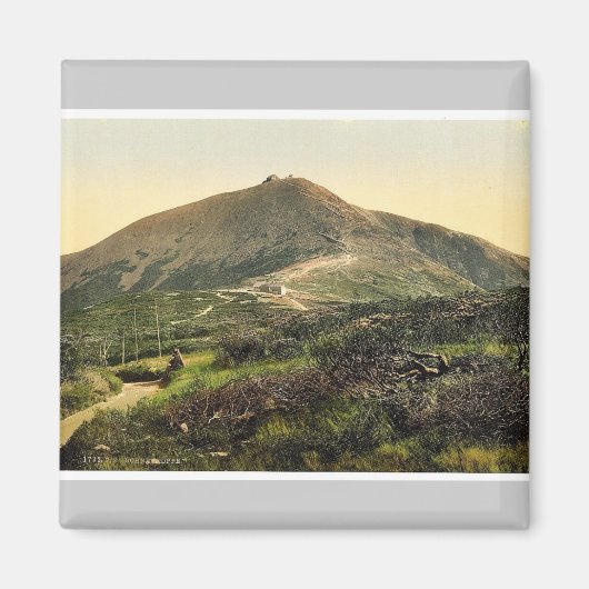 The Schneekoppe, with Kammpartie, Riesengebirge, G マグネット (正面)