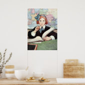The Scholar by Jessie Wilcox Smith ポスター (キッチン)