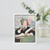 The Scholar by Jessie Wilcox Smith ポストカード (スタンド正面)
