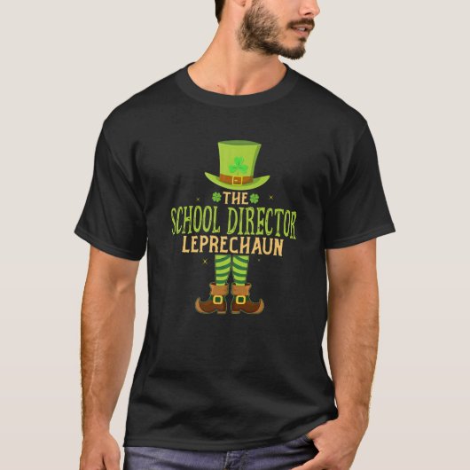 The School Director Leprechaun Matching St Patrick Tシャツ (正面)