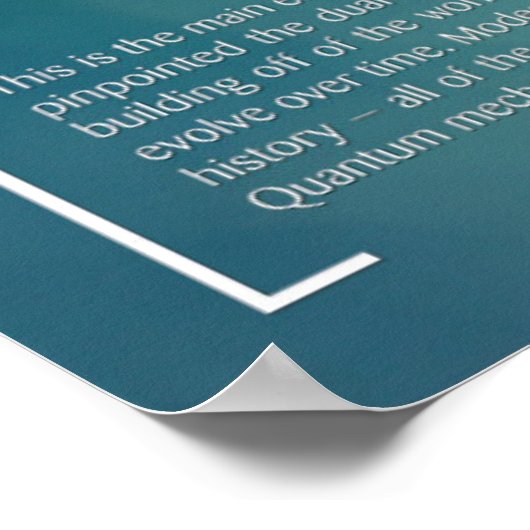 The Schrödinger Equation - Math Poster ポスター (角)