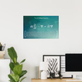 The Schrödinger Equation - Math Poster ポスター (ホームオフィス)