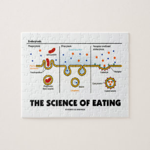 The Science Of Eating (Endocytosis Biology Humor) ジグソーパズル