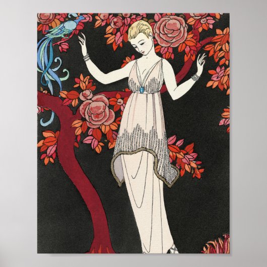 The Science Tree Evening Dress - George Barbier ポスター (正面)