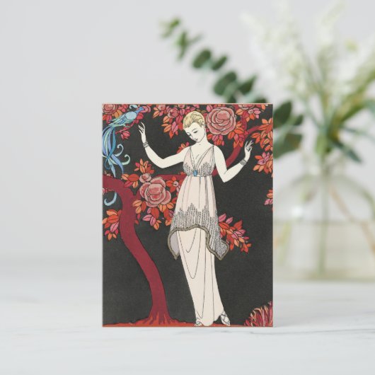 The Science Tree Evening Dress - George Barbier ポストカード (スタンド正面)