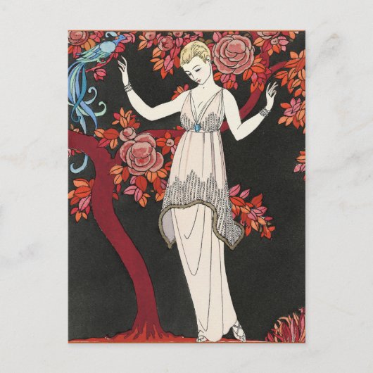 The Science Tree Evening Dress - George Barbier ポストカード (正面)