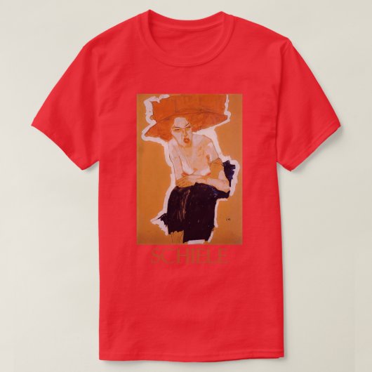 The Scornal Woman 1910 by Egon Schiele Tシャツ (デザイン正面)