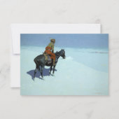 The Scout, Friends or Foes by Frederic Remington サンキューカード (正面)