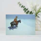 The Scout, Friends or Foes by Frederic Remington サンキューカード (スタンド正面)