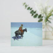 The Scout, Friends or Foes by Frederic Remington シーズンポストカード (スタンド正面)