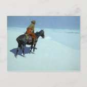 The Scout, Friends or Foes by Frederic Remington シーズンポストカード (正面)