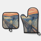 The Scream 鍋つかみ&鍋敷きセット (正面)