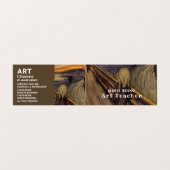 The Scream By Edvard Munch，アート先生，詳細 名刺 (外部フラット)