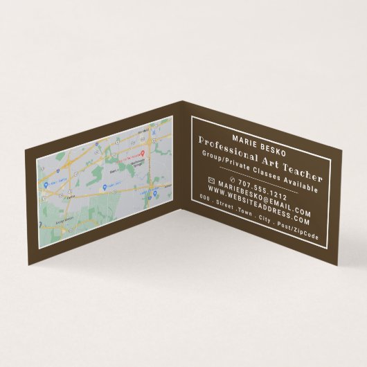 The Scream By Edvard Munch，アート先生，詳細 名刺 (内部)