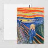 The Scream by Edvard Munch (パステル入り)はがき ポストカード (正面/裏面)