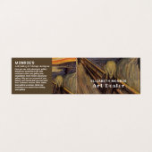 The Scream By Edvard Munch, Art Dealer, Detailed 名刺 (外部フラット)