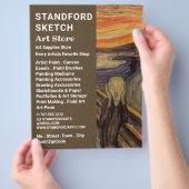 The Scream By Edvard Munch, Art Supplies Store チラシ (手)