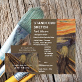 The Scream By Edvard Munch, Art Supplies Store 名刺