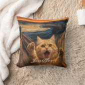 The Scream Cat Parody Art                          クッション (ブランケット)
