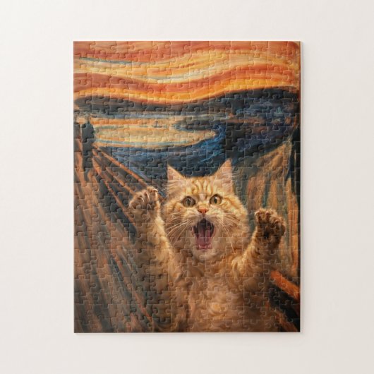 The Scream Cat Parody Art                          ジグソーパズル (縦)