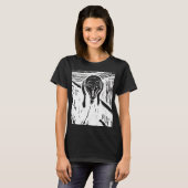 The Scream – Edvard Munch Art (Inverted) T-Shirt Tシャツ (正面フル)