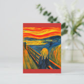 The Scream - Edvard Munch - Art Post Card ポストカード (スタンド正面)