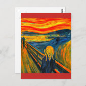The Scream - Edvard Munch - Art Post Card ポストカード (正面/裏面)