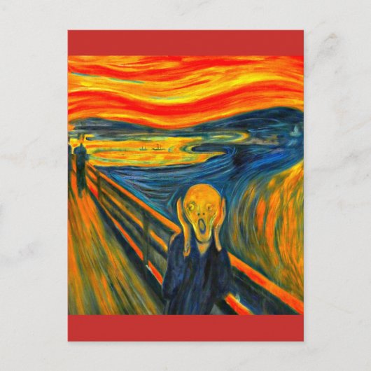 The Scream - Edvard Munch - Art Post Card ポストカード (正面)