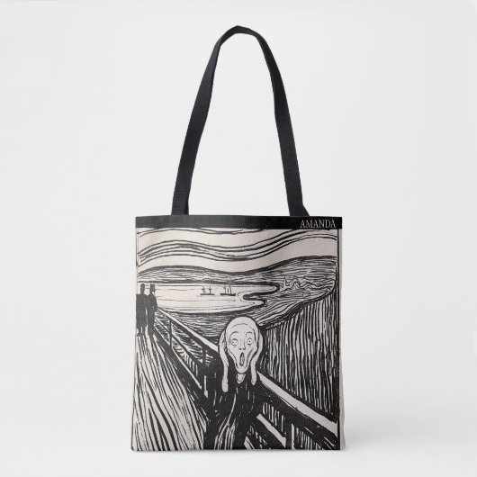 The Scream – Edvard Munch – Custom Text  トートバッグ (正面)