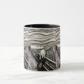 The Scream – Edvard Munch – Custom Text マグカップ (中央)