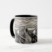 The Scream – Edvard Munch – Custom Text マグカップ (正面左)