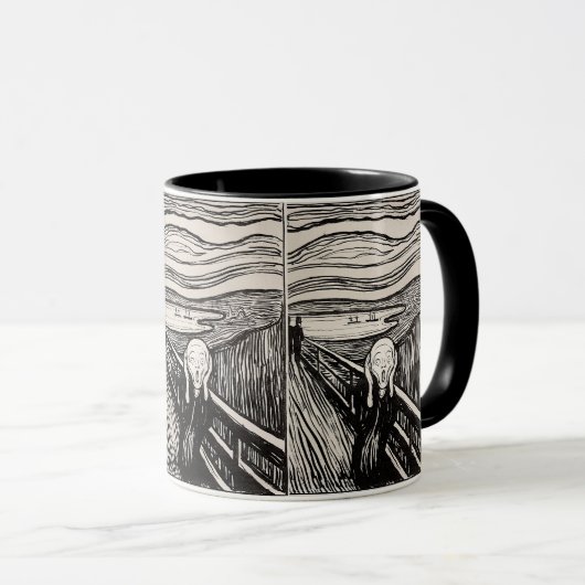 The Scream – Edvard Munch – Custom Text マグカップ (正面右)