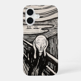 The Scream – Edvard Munch – Custom Text  iPhone 16ケース
