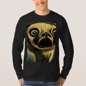 The Scream Pug Version  Cute Dog Tシャツ (正面)