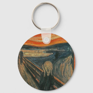 The Scream (Textured) by Edvard Munch キーホルダー