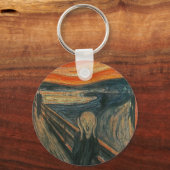 The Scream (Textured) by Edvard Munch キーホルダー (正面)