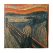 The Scream (Textured) by Edvard Munch タイル (正面)