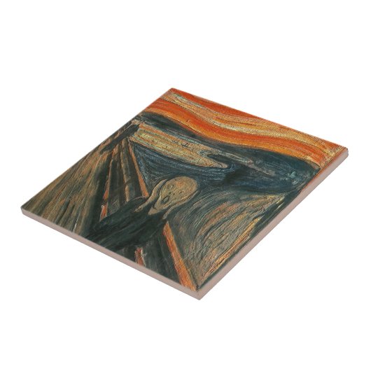 The Scream (Textured) by Edvard Munch タイル (側面)