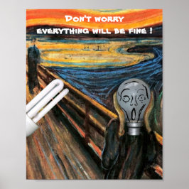 The Screaming Lightbulb Don't Worry  ポスター