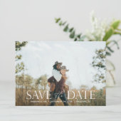 The Script H モダン 2 Photo Save the Date 招待状 (スタンド正面)