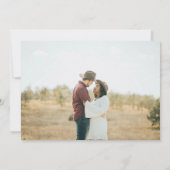 The Script H モダン 2 Photo Save the Date 招待状 (裏面)