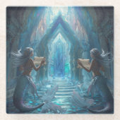 The Scroll Keepers of the Deep” ガラスコースター (正面)