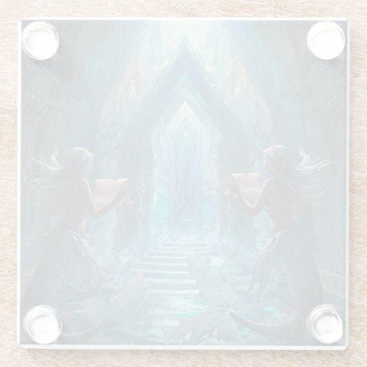 The Scroll Keepers of the Deep” ガラスコースター (裏面)