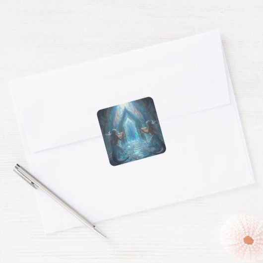 The Scroll Keepers of the Deep” スクエアシール (封筒)