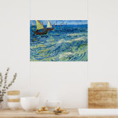 The Sea at Saintes-Maries by Vincent van Gogh ポスター (キッチン)