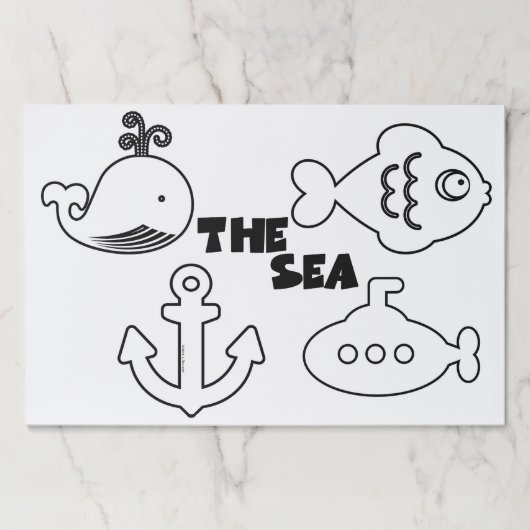 The Sea Kids Coloring Sheets  ペーパーパッド (正面)